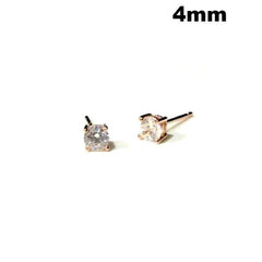 Amy Round ROSE GOLD Studs