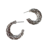 Krista Braided Wire Hoop Earrings