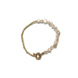 Half Gemstone Bracelet