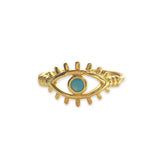 Evil Eye Turquoise Lash Ring