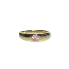Amy Thick Dome Birthstone Rings
