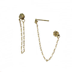 Enamel Beaded Chain Earrings