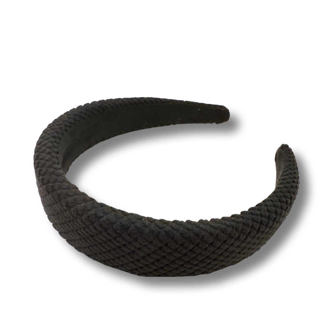Noellery Snake Print Puff Headband
