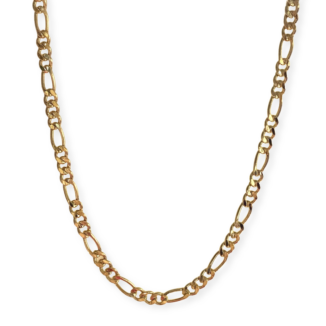 18K Gold Filled Figaro 3mm Chain Necklace
