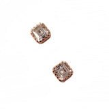 Amy Baguette Cubic Zirconia Pave Side Studs