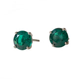 Amy Round Birthstone 7mm Studs