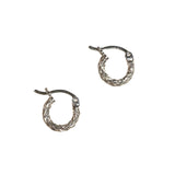 Mini Textured Clasp Hoops