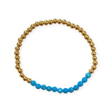 Polly Beaded Gemstone Stretch Bracelet