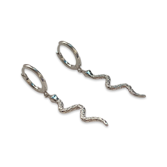 Snake Long Dangle Huggies