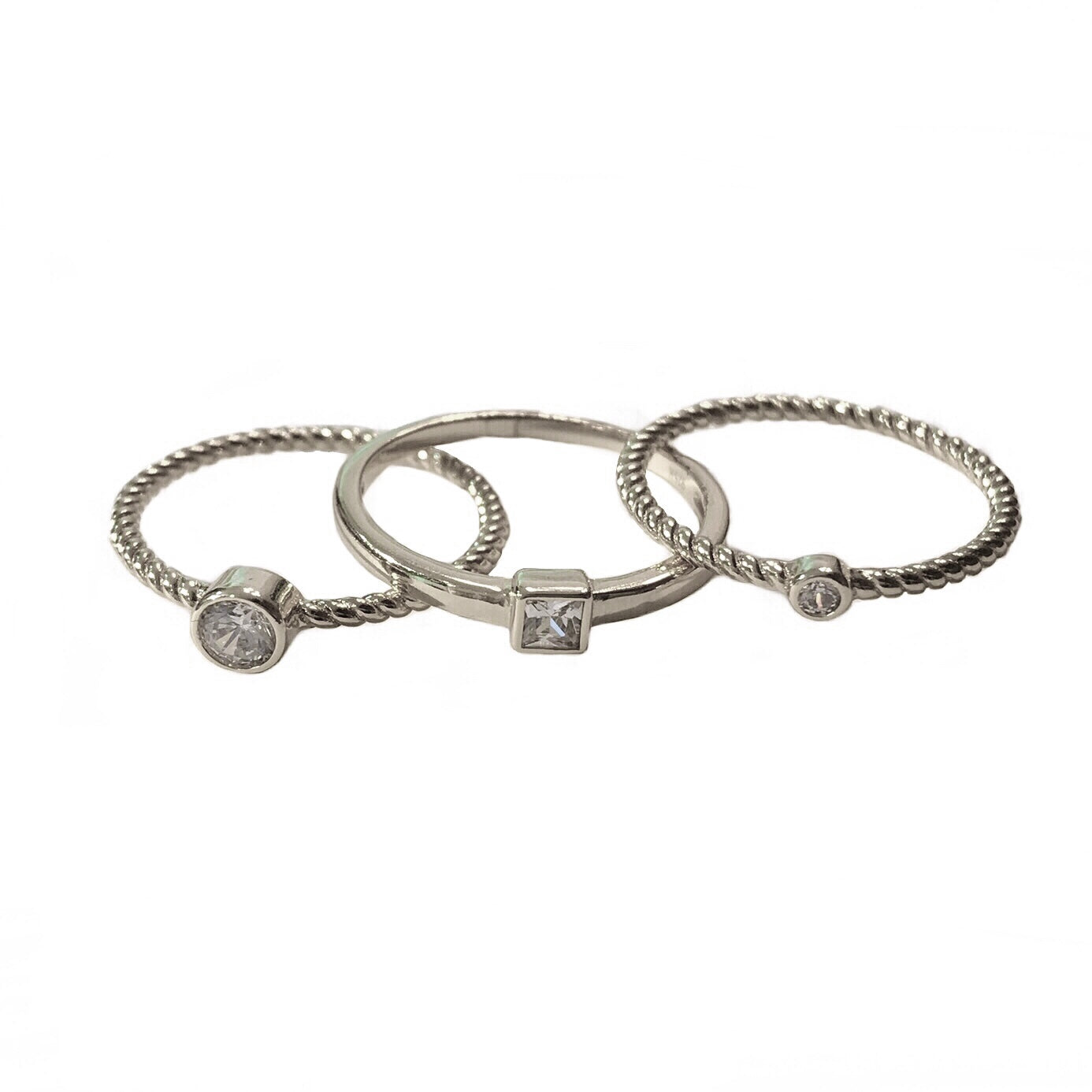 Amy Stackable Cable Rings
