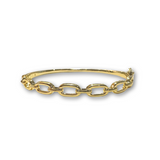 Noellery Plain Chain Bangle Bracelet
