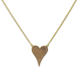Big Pointed Heart Necklace