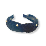 Pearl Ruched Glitter Knot Headband