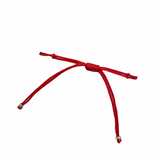 Lightning Bolt CZ Red Adjustable Bracelet