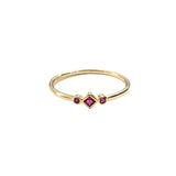 Geovana Diamond Ruby Ring