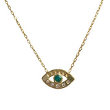 Evil Eye Emerald Necklace