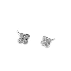 Tiny Flora Bezel Studs
