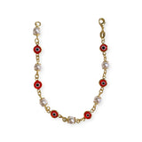 Evil Eye Pearl Bracelet