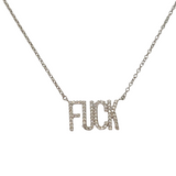 Sterling Silver Fuck Necklace