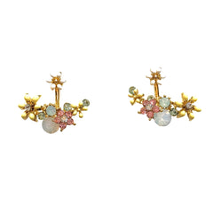 Kerry Flower Jacket Earrings