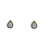 Teardrop Evil Eye Studs