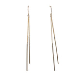 Krista Metal Bar Long Earrings
