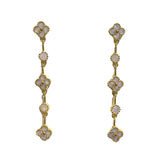 Karen Flora Drop Sparkle Earrings