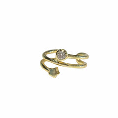 Kufleen Star Bezel Ear Cuff