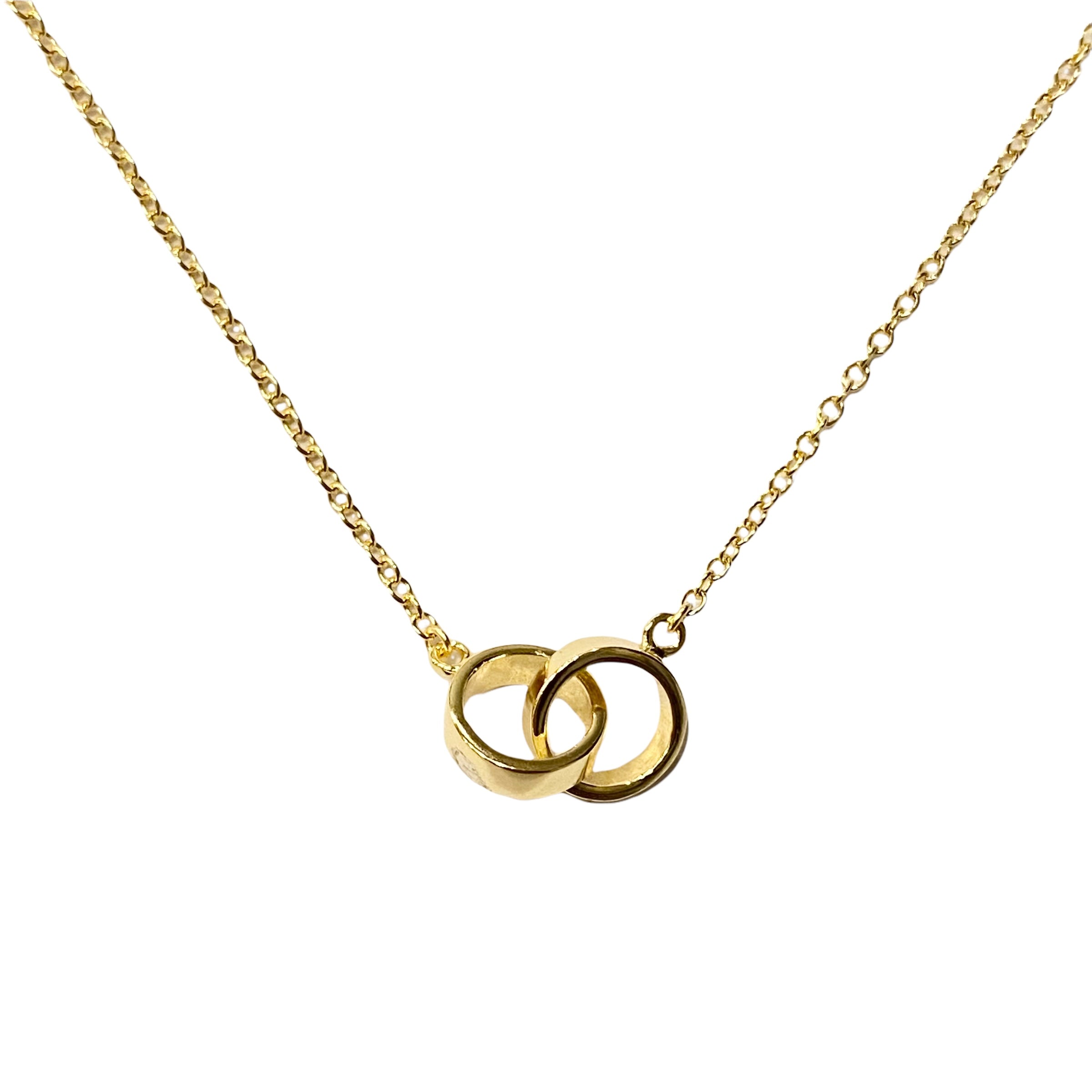 Interlocking Two Circle Necklace