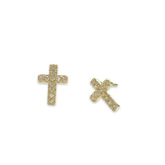 Cross Pave Studs