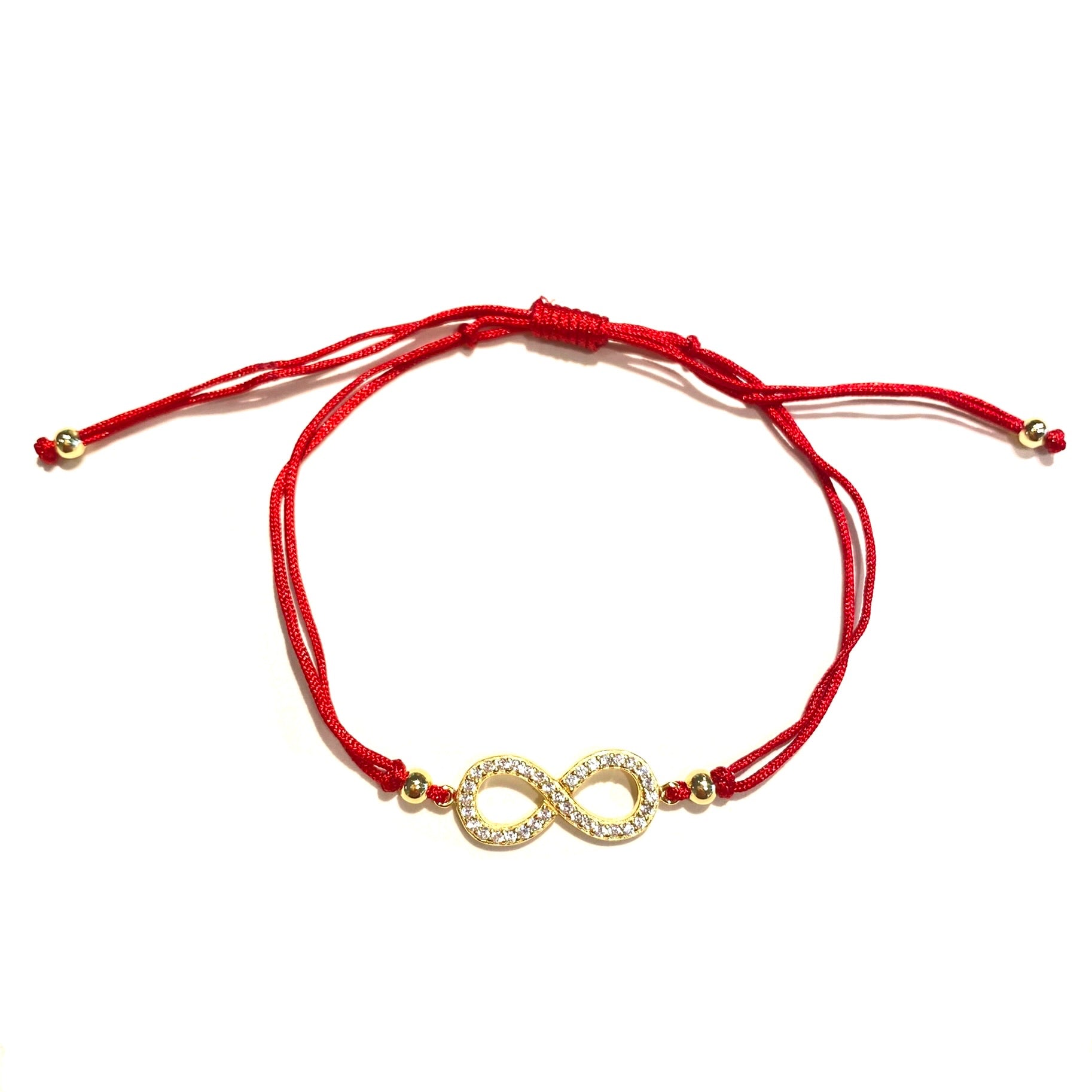 Infinity CZ Red Thread Bracelet – Noellery