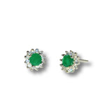 Adriene Petite Round Birthstone Studs