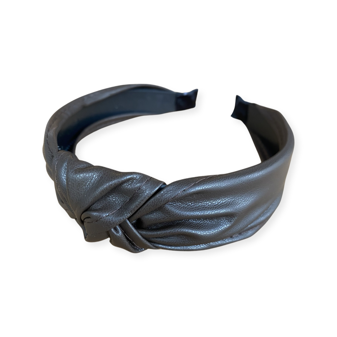 Leather Knot Headband