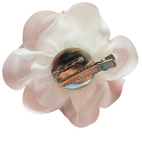 Mesh Pearl Flower Brooch