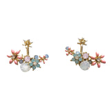 Kerry Flower Jacket Earrings