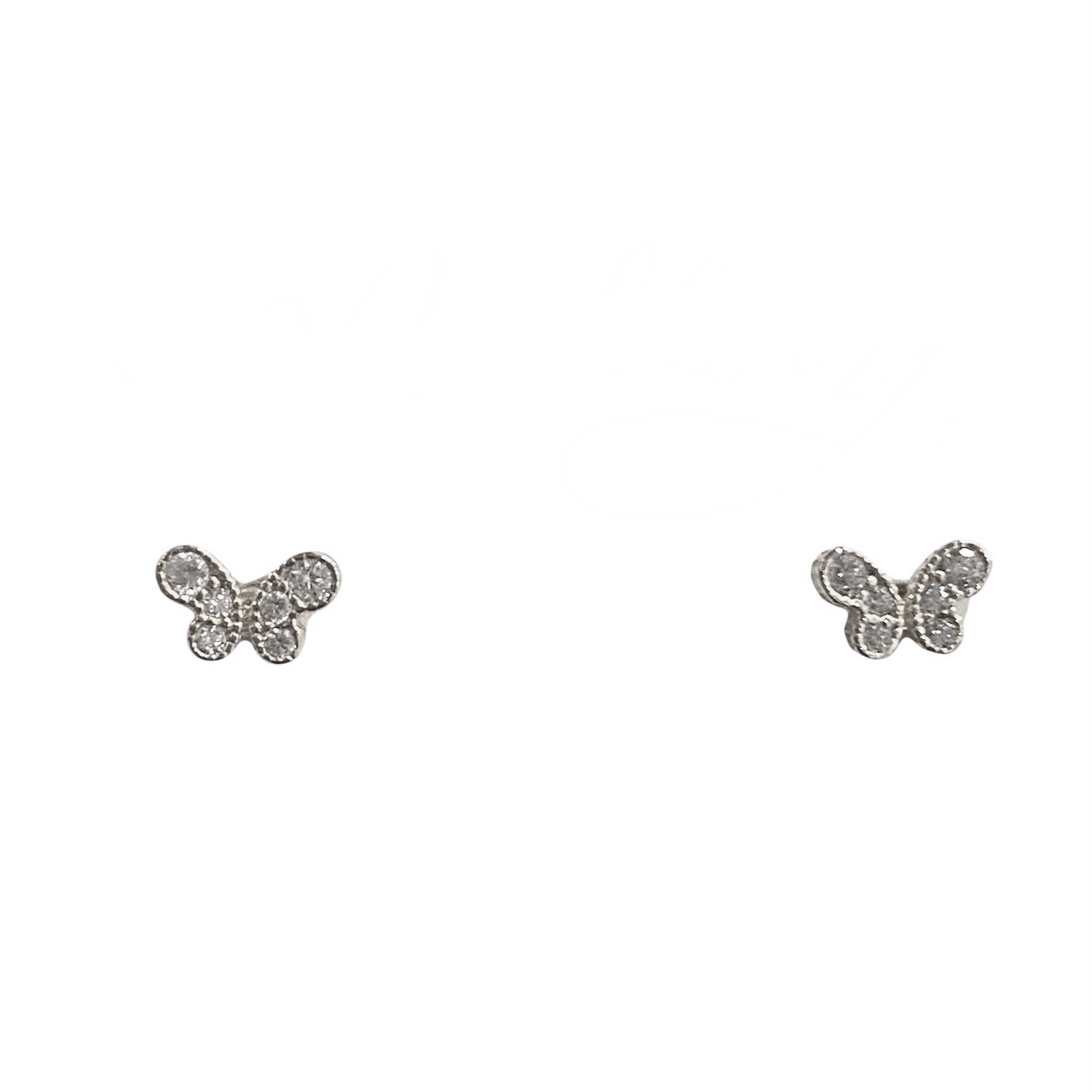 Sterling Silver Mini Butterfly Earrings