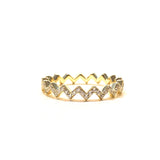 Noelia Zig Zag Pave Ring