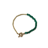 Half Gemstone Bracelet