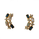 Crystal Cluster Stud Earrings