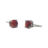 Amy Round Birthstone 6mm Studs