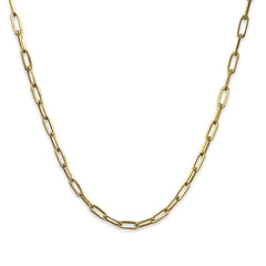 Thick Paperclip Link 16" Necklace Chain Only