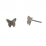 Sweet Butterfly Pave 3D Earrings