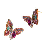 Karen Butterfly Cluster Stud Earrings