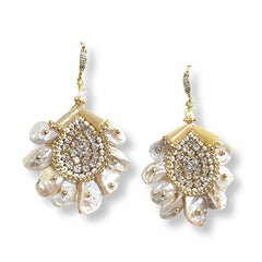 Krista Mother of Pearl Statement Earrings
