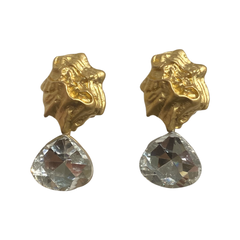 Melted Gold Drop Earrings