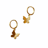 Butterfly Charm Huggies