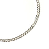 Sterling Silver Cuban Chain Thin Anklet