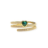 Amy Heart Swirly Statement Ring