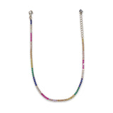 Amy Eternity Sparkle Rainbow Anklet