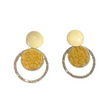 Kory Fuzzy Round Earring